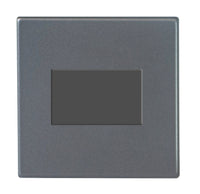 Hamilton 7G2ATPQG-QG Hartland G2 Screwless 10A Triple Pole Fan Isolator Plate Switch - Anthra Gray, Quartz Grey Insert