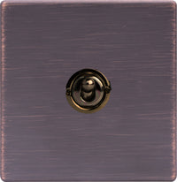 Hamilton 7G2EBT21 Hartland G2 Screwless 1G 20AX 2 Way Toggle Switch - Etrium Bronze