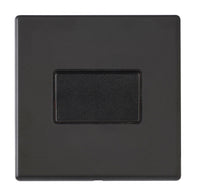 Hamilton 7G2MBTPBL-B Hartland G2 Screwless 10A Triple Pole Fan Isolator Plate Switch - Matt Black, Black Insert
