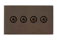 Hamilton 7G2RBT24 Hartland G2 Screwless 4G 20AX 2 Way Toggle Switch - Richmond Bronze