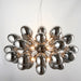 Endon 80124 Infinity 8lt Pendant Black chrome plate & dark chromed glass 8 x 3W LED G9 (Required) - westbasedirect.com