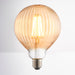 Endon 80179 Ribb 1lt Accessory Amber glass 4W LED E27 Warm White - westbasedirect.com