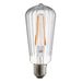 Endon 80180 Ribb Pear 1lt Accessory Clear glass 4W LED E27 Warm White - westbasedirect.com