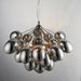 Endon 80199 Infinity 6lt Pendant Black chrome plate & dark chromed glass 6 x 28W G9 clear capsule (Required) - westbasedirect.com