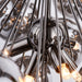 Endon 80199 Infinity 6lt Pendant Black chrome plate & dark chromed glass 6 x 28W G9 clear capsule (Required) - westbasedirect.com