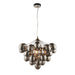 Endon 80199 Infinity 6lt Pendant Black chrome plate & dark chromed glass 6 x 28W G9 clear capsule (Required) - westbasedirect.com