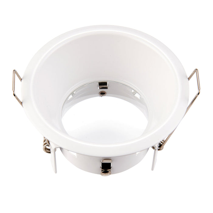 Saxby 80247 Speculo anti-glare IP65 50W Matt white paint & clear glass 50W GU10 reflector (Required) - westbasedirect.com