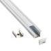 Saxby 80499 Rigel Recessed 2m Aluminium Profile/Extrusion Silver Silver anodised & opal pc - westbasedirect.com