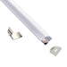 Saxby 80501 Rigel Corner 2m Aluminium Profile/Extrusion Silver Silver anodised & opal pc - westbasedirect.com