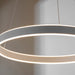 Endon 80572 Gen 1lt Pendant Matt nickel plate & frosted acrylic 42W LED tape module (SMD 2835) Warm White - westbasedirect.com