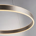 Endon 80572 Gen 1lt Pendant Matt nickel plate & frosted acrylic 42W LED tape module (SMD 2835) Warm White - westbasedirect.com