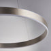 Endon 80572 Gen 1lt Pendant Matt nickel plate & frosted acrylic 42W LED tape module (SMD 2835) Warm White - westbasedirect.com