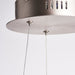 Endon 80572 Gen 1lt Pendant Matt nickel plate & frosted acrylic 42W LED tape module (SMD 2835) Warm White - westbasedirect.com