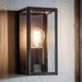 Endon 80600 Oxford 1lt Wall Matt black & clear glass 28W E27 Eco GLS (Required) - westbasedirect.com