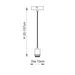 Endon 80637 Studio 1lt Pendant Matt black 40W E27 GLS (Required) - westbasedirect.com