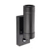 Saxby 81011 Icarus PIR 2lt wall IP44 7W Black polypropylene & clear pc 2 x 7W LED GU10 (Required) - westbasedirect.com