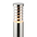 Saxby 81012 Tango bollard 1M IP44 8W Brushed stainless steel & clear pc 8W LED E27 Cool White (Required) - westbasedirect.com