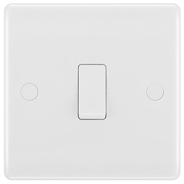 BG 813 White Round Edge Intermediate Light Switch 10A - westbasedirect.com