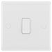 BG 813 White Round Edge Intermediate Light Switch 10A - westbasedirect.com