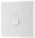 BG 813 White Round Edge Intermediate Light Switch 10A - westbasedirect.com