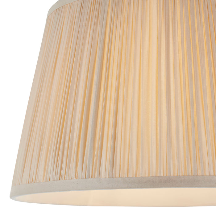 Endon 81388 Freya 1lt Shade Oyster silk 60W E27 or B22 GLS (Required) - westbasedirect.com