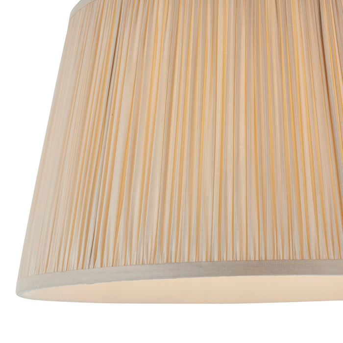 Endon 81389 Freya 1lt Shade Oyster silk 60W E27 or B22 GLS (Required) - westbasedirect.com