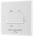 BG 815 White Round Edge Fan Isolator Switch TP 10A - westbasedirect.com