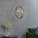 Endon 81507 Ritz 3lt Pendant Bright nickel plate with clear crystal & faceted acrylic 3 x 40W E14 candle (Required) - westbasedirect.com