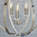 Endon 81507 Ritz 3lt Pendant Bright nickel plate with clear crystal & faceted acrylic 3 x 40W E14 candle (Required) - westbasedirect.com