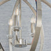 Endon 81507 Ritz 3lt Pendant Bright nickel plate with clear crystal & faceted acrylic 3 x 40W E14 candle (Required) - westbasedirect.com