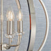 Endon 81508 Ritz 6lt Pendant Bright nickel plate with clear crystal & faceted acrylic 6 x 40W E14 candle (Required) - westbasedirect.com