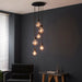 Endon 81535 Studio 6lt Pendant Matt black 6 x 10W LED E27 (Required) - westbasedirect.com