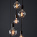 Endon 81535 Studio 6lt Pendant Matt black 6 x 10W LED E27 (Required) - westbasedirect.com