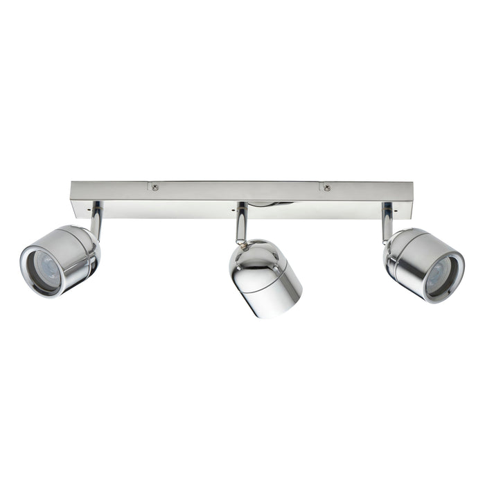 Saxby 81570 Knight IP44 GU10 Triple Bar Spotlight - Chrome (Lamp Not Included)