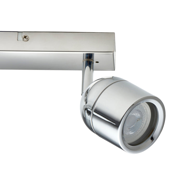 Saxby 81570 Knight IP44 GU10 Triple Bar Spotlight - Chrome (Lamp Not Included)