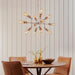 Endon 81609 Hal 12lt Pendant Aged copper & aged pewter plate 12 x 40W E27 GLS (Required) - westbasedirect.com