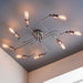 Endon 81610 Hal 8lt Semi flush Aged copper & aged pewter plate 8 x 10W LED E27 (Required) - westbasedirect.com