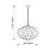 Endon 81750 Sirolo 3lt Pendant Antique brushed bronze paint 3 x 6W LED E14 (Required) - westbasedirect.com