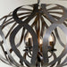 Endon 81752 Sirolo 5lt Pendant Antique brushed bronze paint 5 x 6W LED E14 (Required) - westbasedirect.com