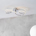 Endon 81885 Eterne 1lt Semi flush Chrome plate & white silicone 32W LED tape module (SMD 2835) Warm White - westbasedirect.com