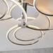 Endon 81886 Eterne 1lt Semi flush Chrome plate & white silicone 43.5W LED tape module (SMD 2835) Warm White - westbasedirect.com