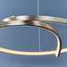 Endon 81903 Rafe 1lt Pendant Satin nickel plate & white silicone 36.5W LED (SMD 2835) Warm White - westbasedirect.com