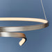 Endon 81903 Rafe 1lt Pendant Satin nickel plate & white silicone 36.5W LED (SMD 2835) Warm White - westbasedirect.com