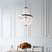 Endon 81913 Celine 5lt Pendant Rose gold paint & clear glass 5 x 40W E14 golf (Required) - westbasedirect.com