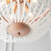 Endon 81913 Celine 5lt Pendant Rose gold paint & clear glass 5 x 40W E14 golf (Required) - westbasedirect.com