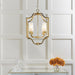 Endon 81914 Edrea 4lt Pendant Satin brass plate & frosted glass 4 x 6W LED E14 (Required) - westbasedirect.com