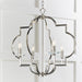 Endon 81915 Garland 4lt Pendant Polished nickel plate & clear crystal 4 x 40W E14 candle (Required) - westbasedirect.com