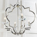 Endon 81915 Garland 4lt Pendant Polished nickel plate & clear crystal 4 x 40W E14 candle (Required) - westbasedirect.com