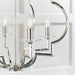 Endon 81915 Garland 4lt Pendant Polished nickel plate & clear crystal 4 x 40W E14 candle (Required) - westbasedirect.com