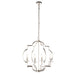 Endon 81915 Garland 4lt Pendant Polished nickel plate & clear crystal 4 x 40W E14 candle (Required) - westbasedirect.com